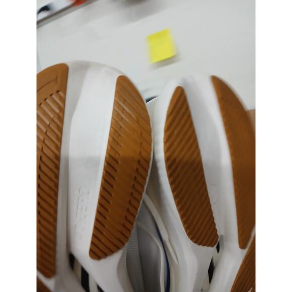 USED Adidas Mens Adizero Boston 12 Running Shoes,White/Blue/Ruby, 10, D - Medium main image 7